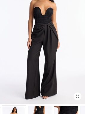 Fashion Nova Black  Lilith High-Rise Wide Leg Pant.